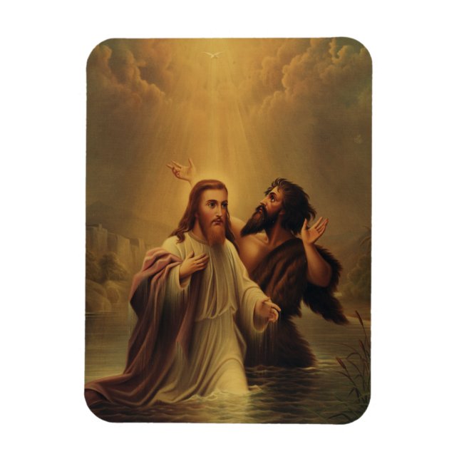 Baptism of Jesus Christ Magnet (Vertical)