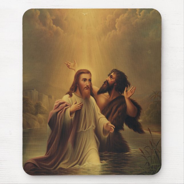 Baptism of Jesus Christ Mouse Pad (Front)