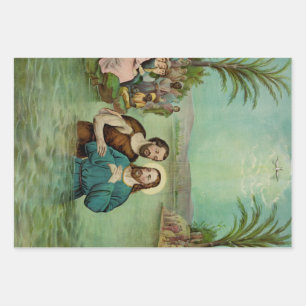 Baptism of Jesus Christ Wrapping Paper Sheet