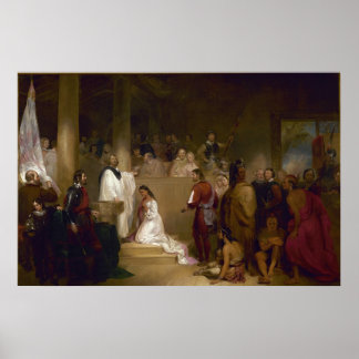 Baptism of Pocahontas Poster