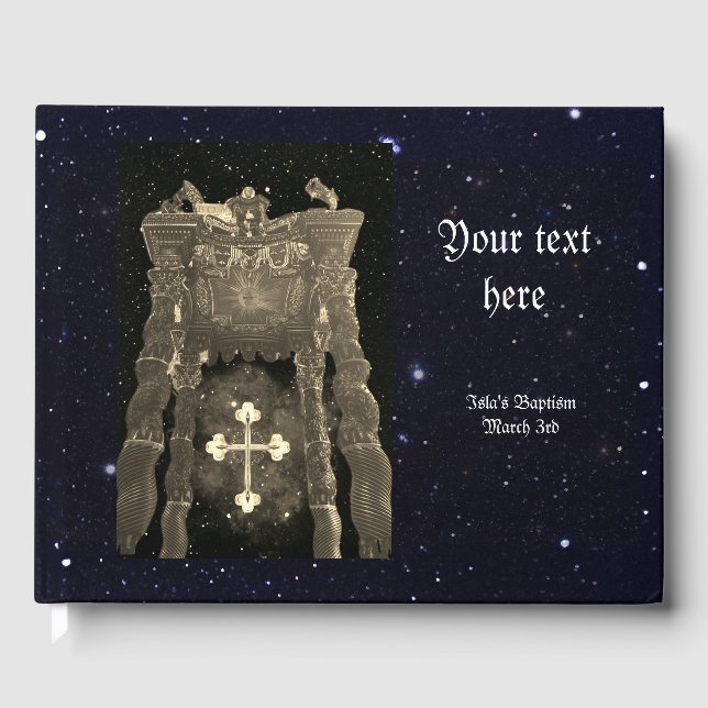 Baptism personalized Guest Book (Front)