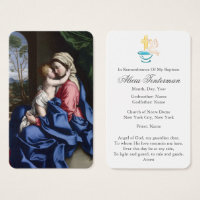 Baptism Prayer | Virgin & Child Embracing