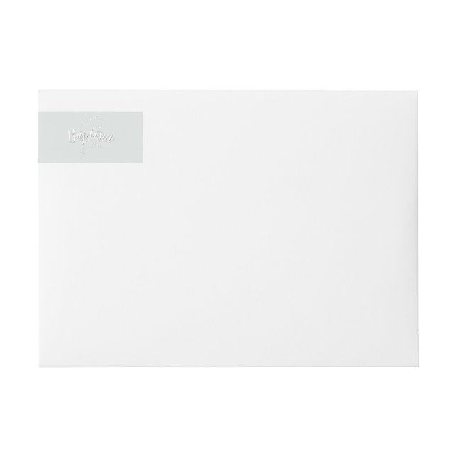 Baptism Rosary on Powdered Blue Wrap Around Label (Front)