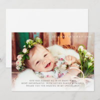 Baptism Simple Modern Elegant Chic Photo