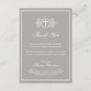 Baptism Thank You Card
