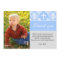 Baptism Thank You Note Custom Photo Card Blue
