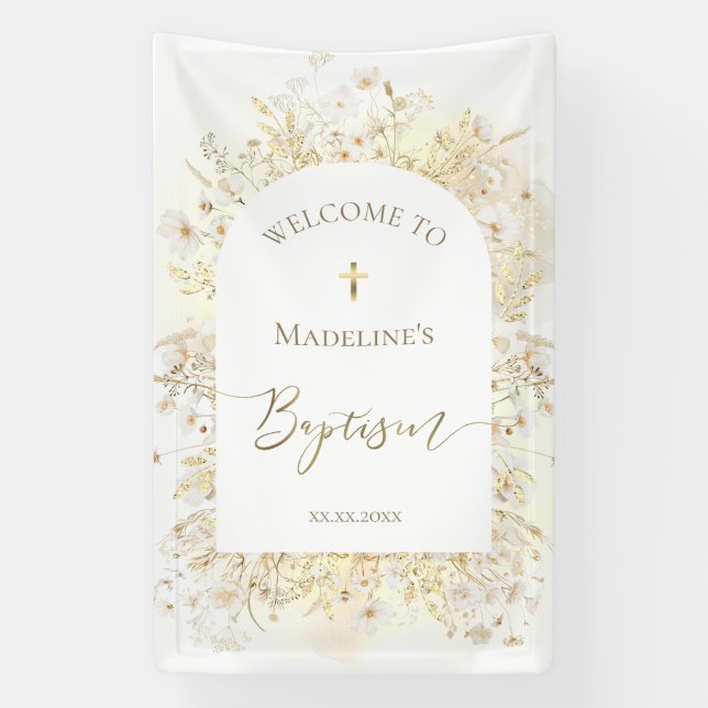  Baptism welcome Banner (Vertical)