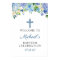 Baptism Welcome Sign Blue Hydrangea Floral