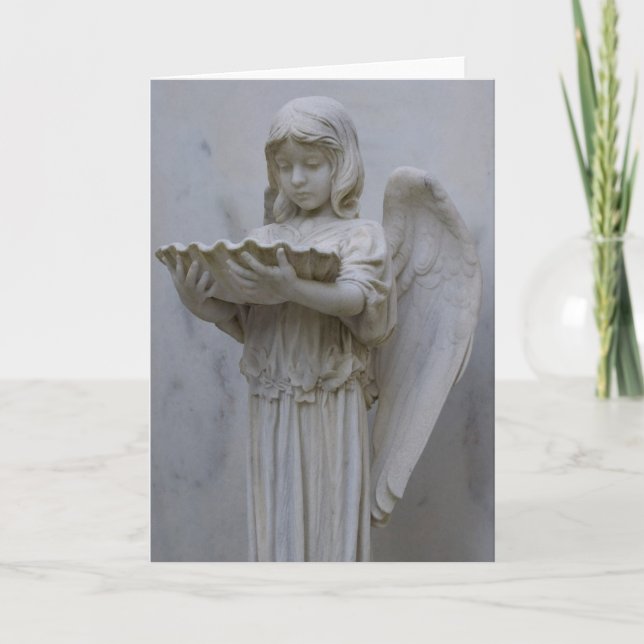 Baptismal Angel card (side view) (Front)