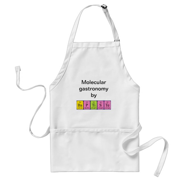 Baptiste periodic table name apron (Front)
