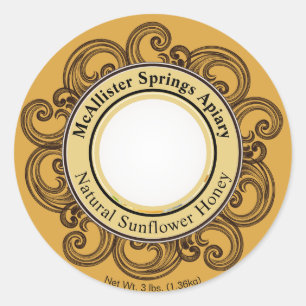 Baptiste photo Gold Honey Sticker