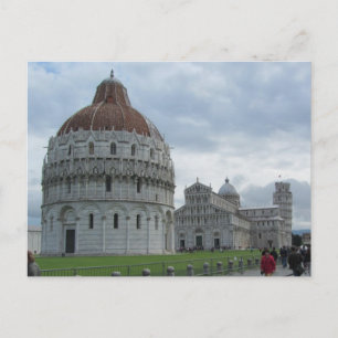 Baptistry and Tower of Pisa Postcard