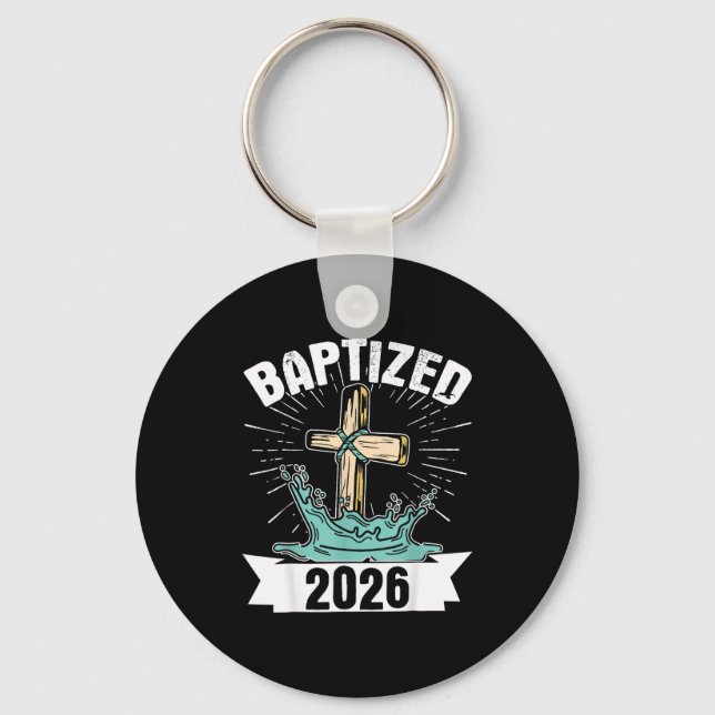 Baptized 2026  keychain (Front)