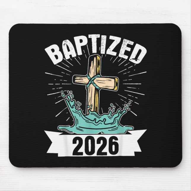Baptized 2026  mouse pad (Front)