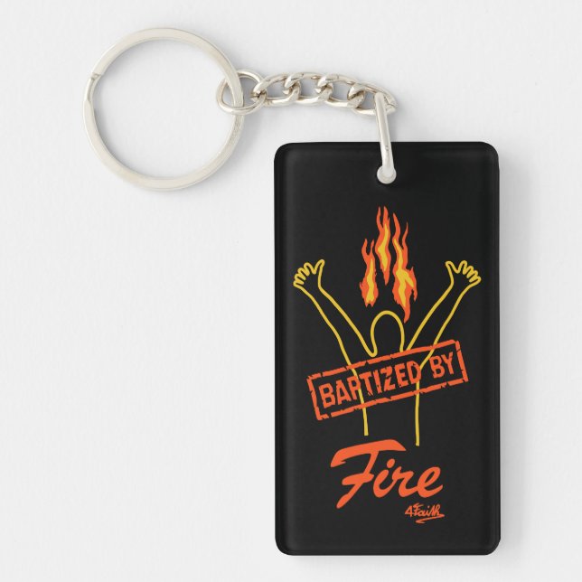 BAPTIZED, 4FAITH -  KEYCHAIN (Front)