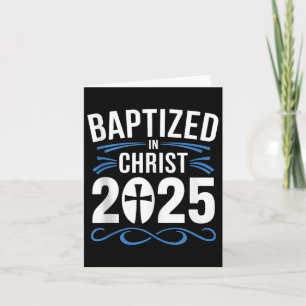 Baptized In Christ 2025 Catholic Baptism Jesus God Card