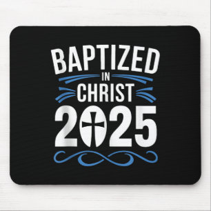 Baptized In Christ 2025 Catholic Baptism Jesus God Mouse Pad