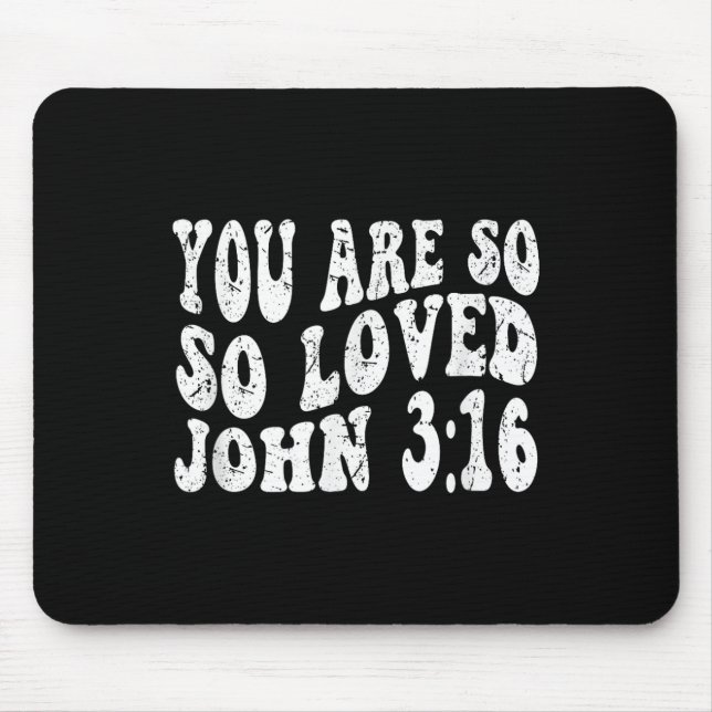 Baptized In Christ 2025 Catholic Baptism Jesus God Mouse Pad (Front)