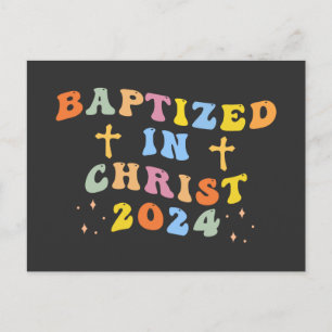Baptized in Christ Holiday Postcard