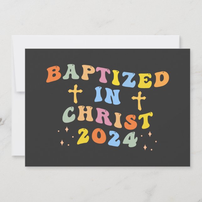 Baptized in Christ Invitation (Front)
