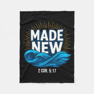 Baptized Made New Baptism  Fleece Blanket