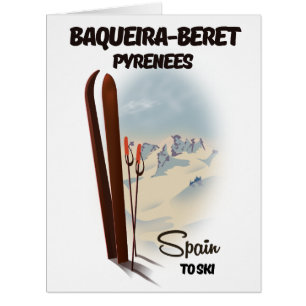 Baqueira-Beret Spain ski poster.
