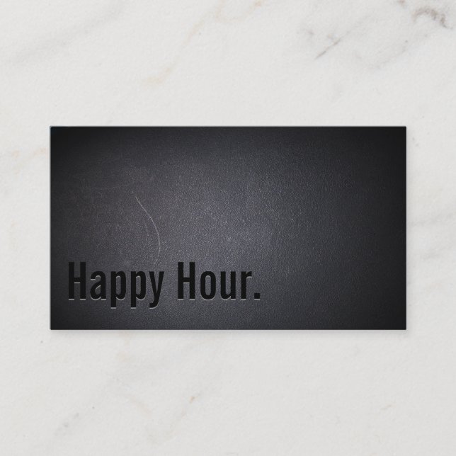 Bar à alcool Black Out professionnel Carte de visi (Devant)