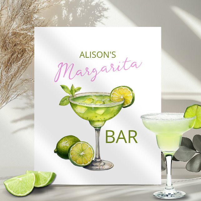 Bar à Margarita (Personalized Margarita Bar Acrylic Sign)