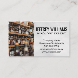 Bar   Alcohol Bottles Business Card