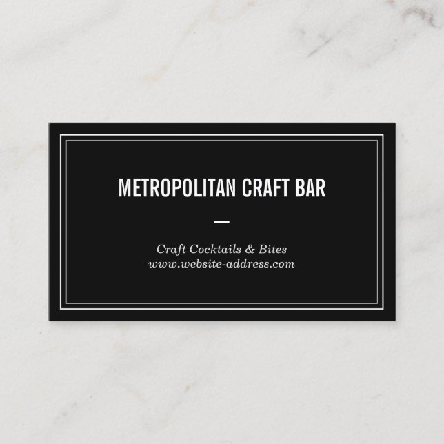 Bar artisanal de style vintage, Restaurant Carte d (Devant)