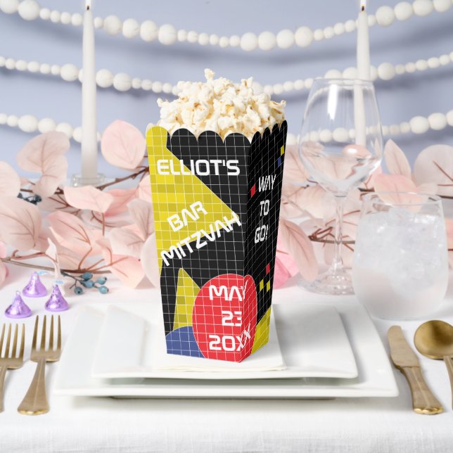 Bar Bat Mitzvah GAME ON Favor Box (Wedding)