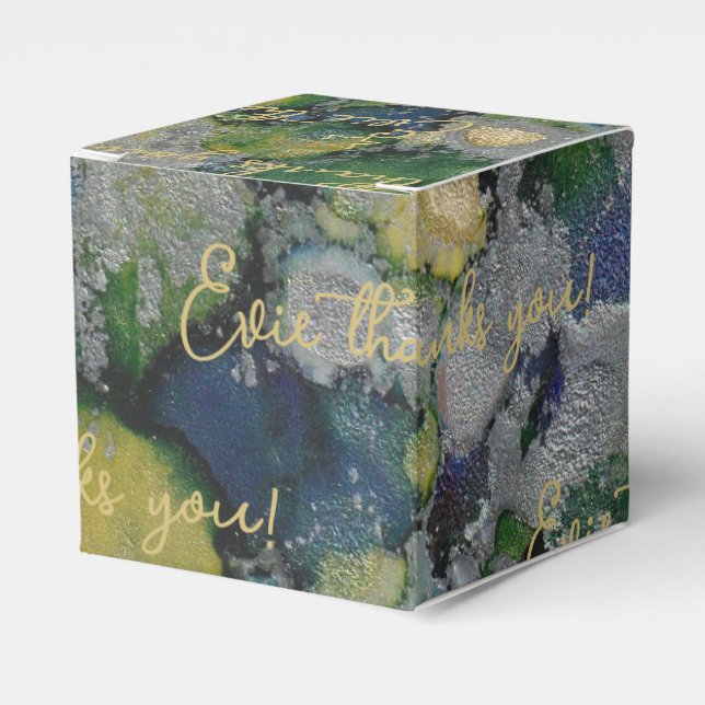 Bar Bat Mitzvah Party Blast Classic Favor Box (Front Side)