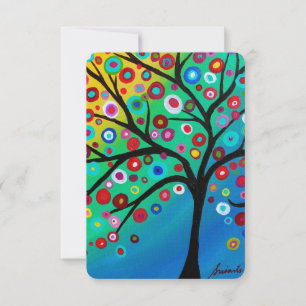 Bar Bat Mitzvah RSVP Card Tree of Life