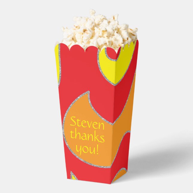 Bar Bat Mitzvah Swirls 2 Favor Box (Popped)