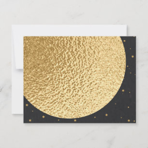Bar Bat Mitzvah Thank You Out of this World Gold Card