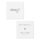 Bar Billet Mariage Réception Boisson Carte jeton E