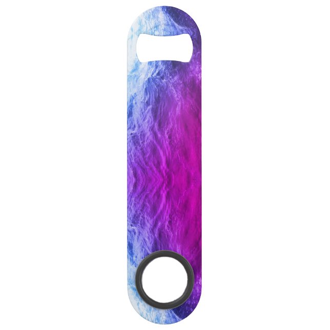 Bar Blade Bottle Opener Ocean Pattern Key (Front)
