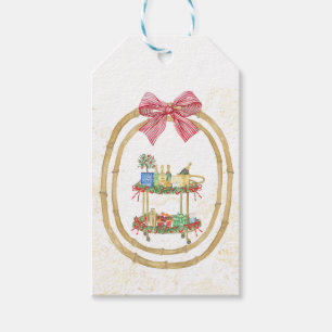 Bar Cart Champagne Grandmillennial Gift Tags