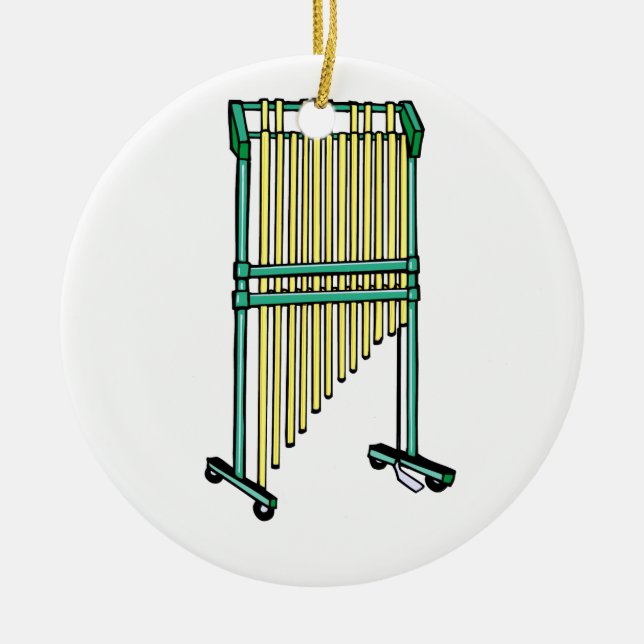 Bar Chimes, Orchestral Chimes, pit percussion 1 Ceramic Ornament (Front)