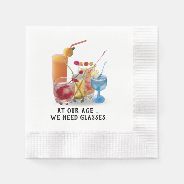 Bar Cocktails Collection Napkins (Front)