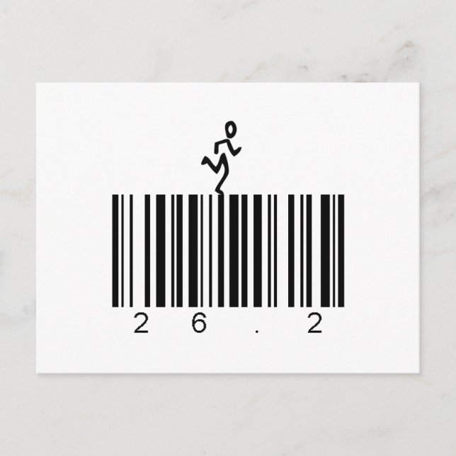 Bar Code 26.2 Postcard (Front)