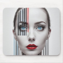 Bar Code Generation Woman Art