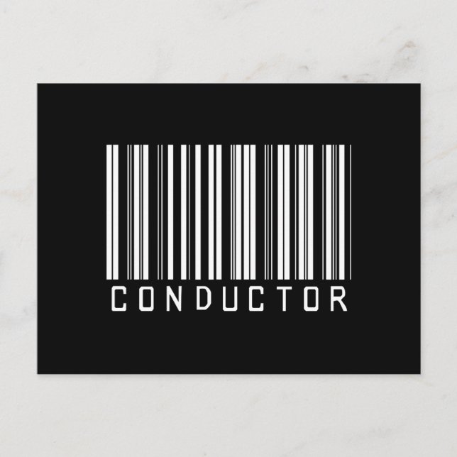 BAR CONDUCTOR DARK POSTCARD (Front)