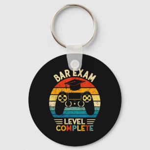 Bar Exam Level Complete Funny Lawyer Law School Gr Keychain