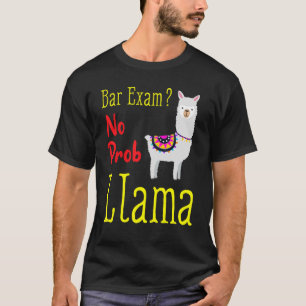 Bar Exam Passing The Passed No Prob Llama Lawyer L T-Shirt