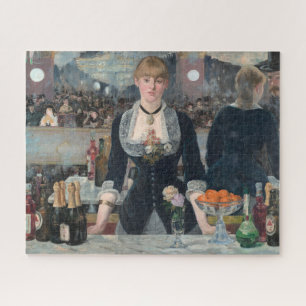 Bar Folies-Bergere Manet Impressionist Painting Jigsaw Puzzle