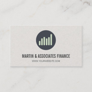 Bar Graph   Icon Business Card