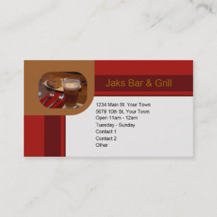 Bar & Grill Business Card