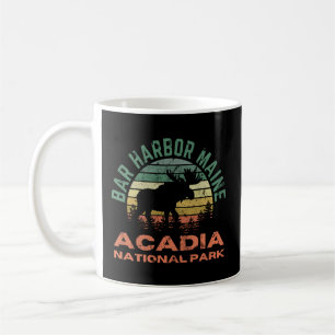 Bar Harbour Acadia National Park Maine Moose Hikin Coffee Mug