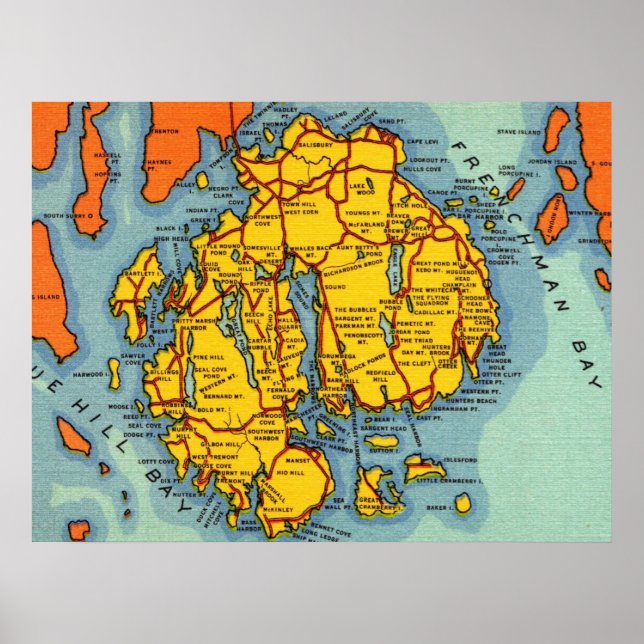 Bar Harbour - Acadia Park Poster (Front)